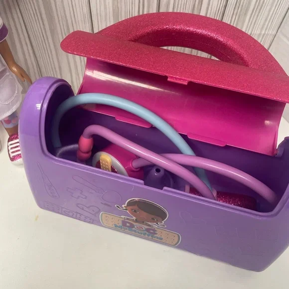 Doc McStuffins 11” Talking Doll Medical Kit Lot - Picture 3 of 5